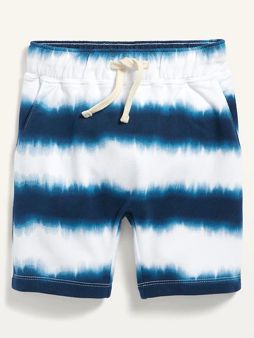 zz Old Navy Shorts w/ Functional Drawstring - Cross Dyed Indigo (12 m & 4T) image 0