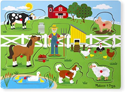 zz Melissa & Doug Old MacDonald's Farm Sound Puzzle image 0