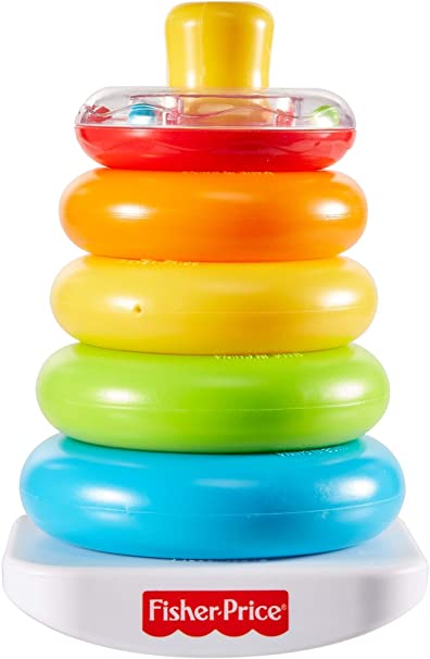 Fisher-Price Stacking Toy - Rock-a-Stack, Bat-at Ring image 0