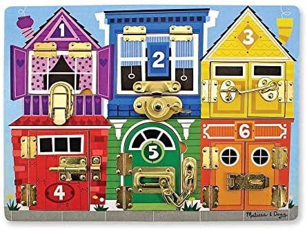 zz Melissa & Doug Wooden Latches (Activity) Board image 0