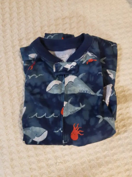 Carter's Swimsuit Rashguard Top - Whales (18 M) image 0