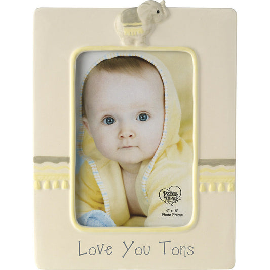 zzz Love You Tons, Elephant Photo Frame, Ceramic image 0