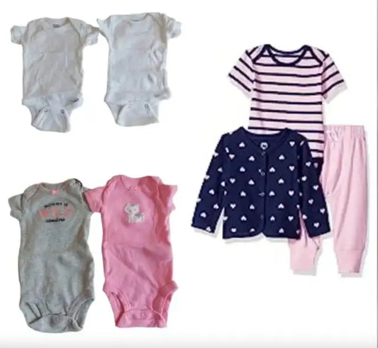 Baby Girl Newborn Bundle- Carter's, Gerbers & more